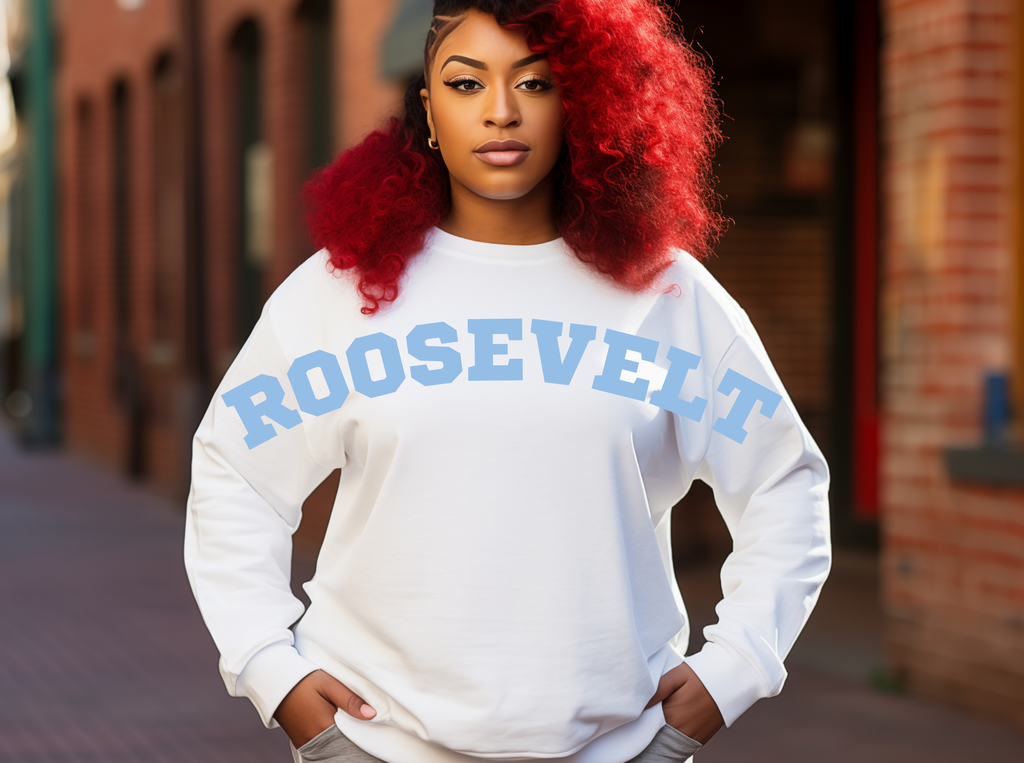 ROOSEVELT----Bold Letter Crewneck