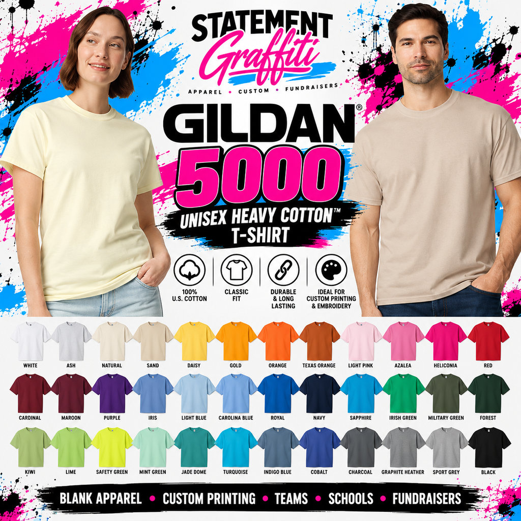 Gildan® 5000 Unisex Heavy Cotton™ T-Shirt