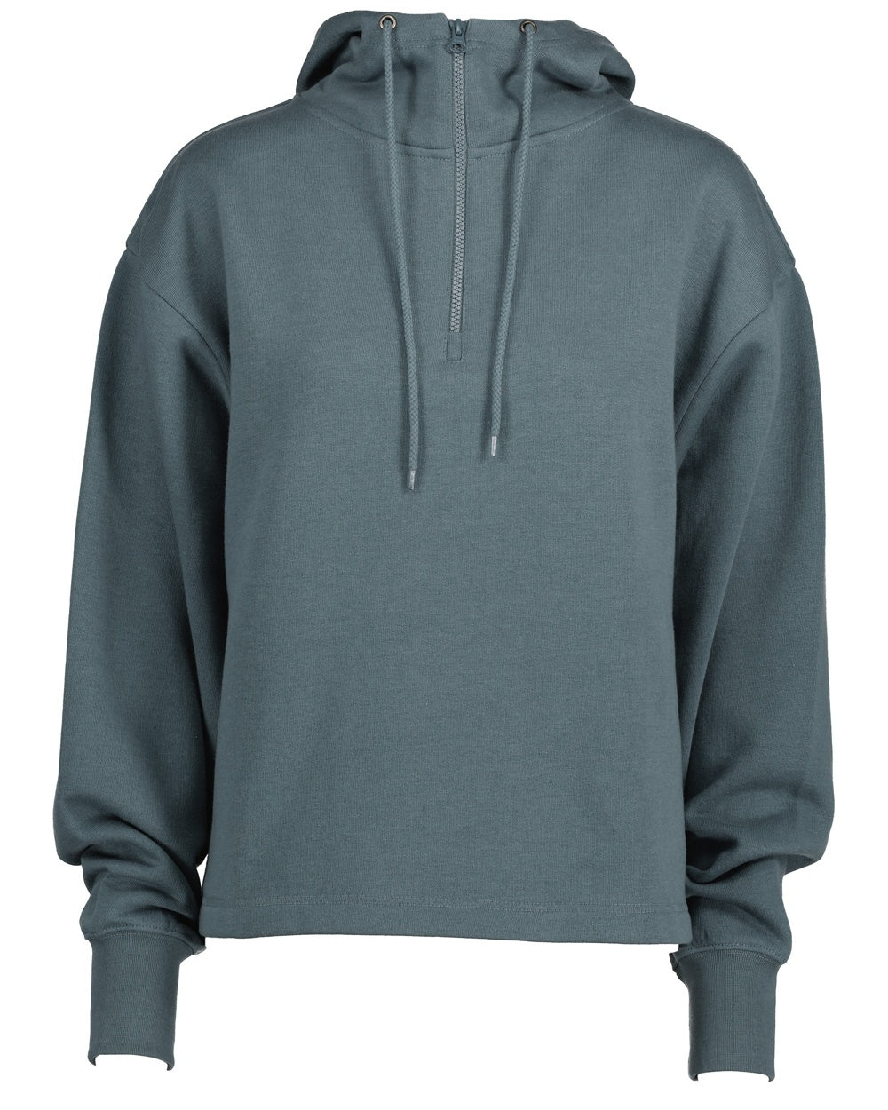 Ladies Boxy Quarter Zip Hood